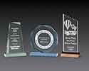 Three acrylic awards