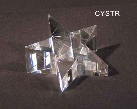 Image of a Optical Crystal Star paperweight