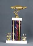 This is a image of a stock car on a rectangle column with side by side dates