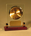 Image of acrylic and redwood base