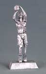 This is a image of a silver color male player in a push shot pose. 